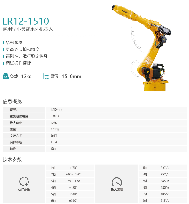 埃斯顿机器人ER12-1510
